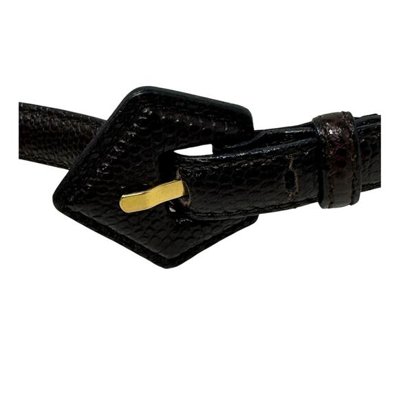 Rena Lange vintage brown leather belt size 40 - S - Picture 3 of 12